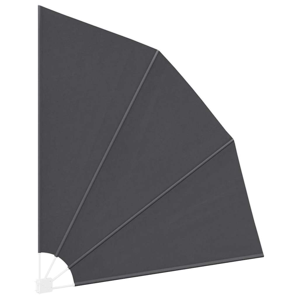 Balkong privat skjerm Svart 210 x 210 cm stoff