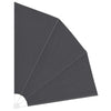 Balkong privat skjerm Svart 210 x 210 cm stoff