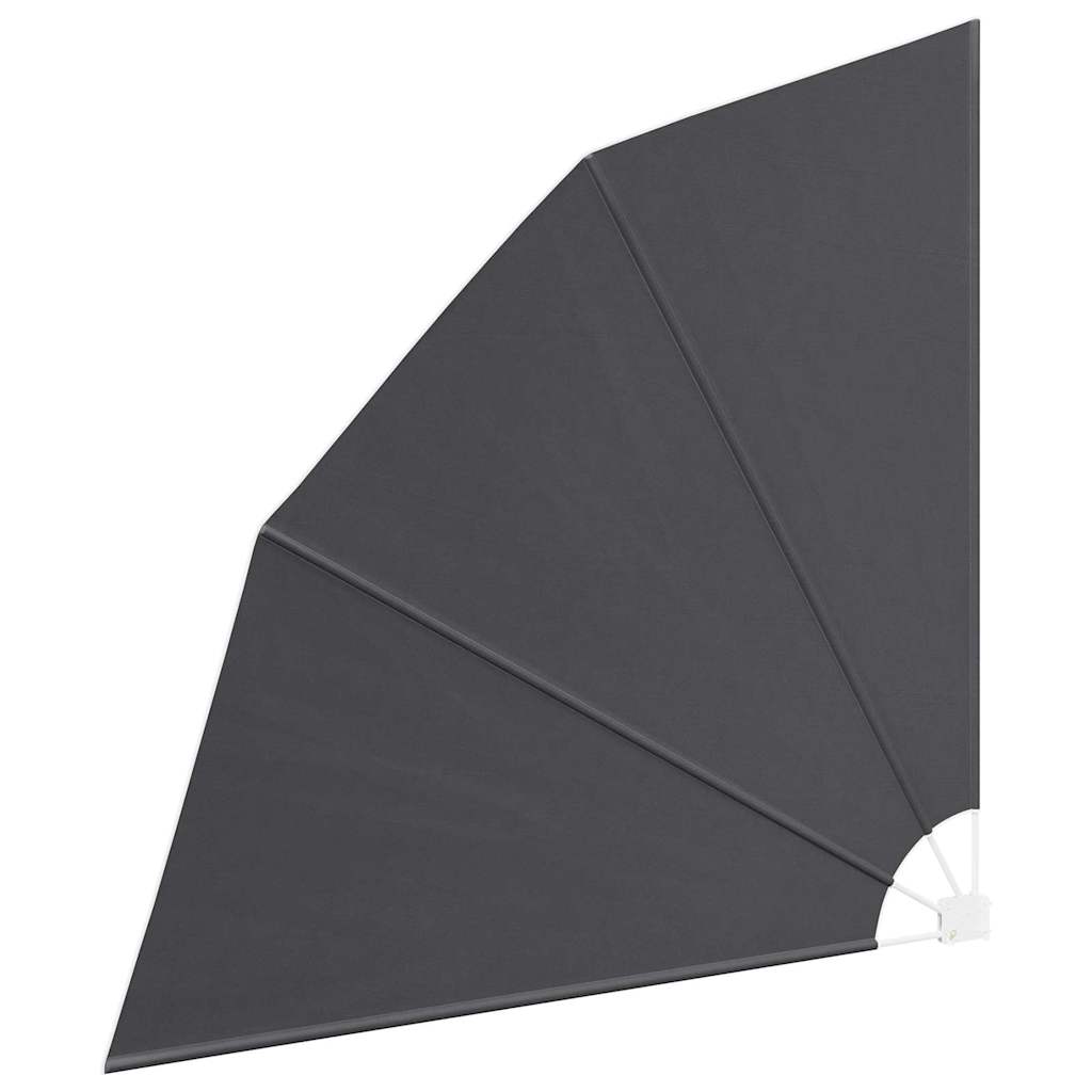 Balkong privat skjerm Svart 210 x 210 cm stoff