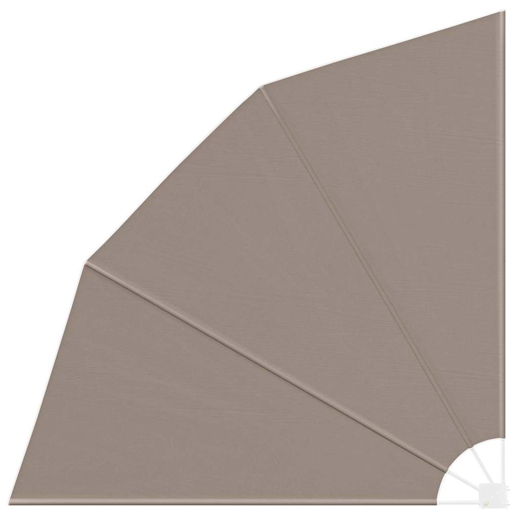 Balkong privat skjerm Gråbrun 210 x 210 cm stoff