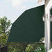 Balkong privat skjerm 210 x 210 cm Polyester Mørkegrønn