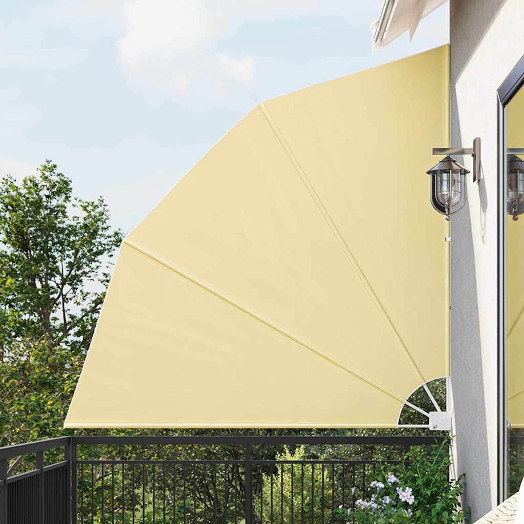 Balkong privat skjerm sand 210 x 210 cm stoff