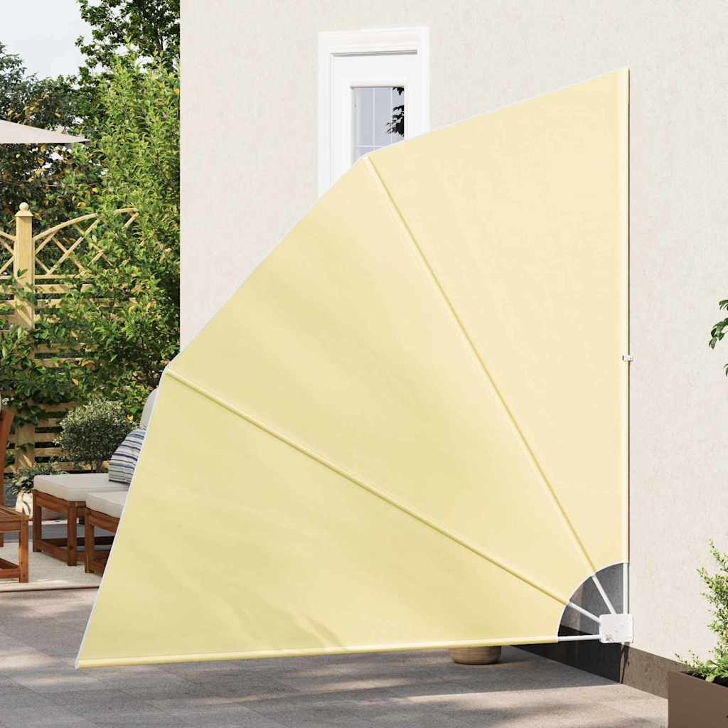 Balkong privat skjerm sand 210 x 210 cm stoff