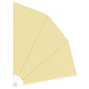 Balkong privat skjerm sand 210 x 210 cm stoff