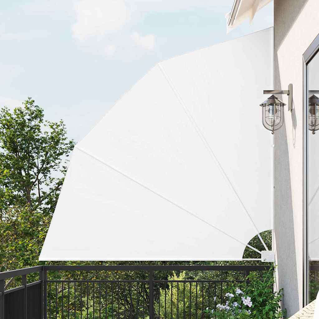 Balkong privat skjerm Hvit 210 x 210 cm stoff