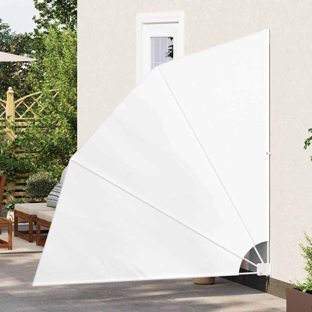 Balkong privat skjerm Hvit 210 x 210 cm stoff