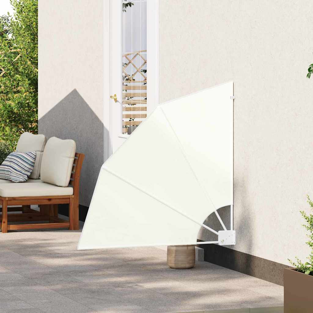 Balkong privat skjerm Krem 115 x 115 cm stoff