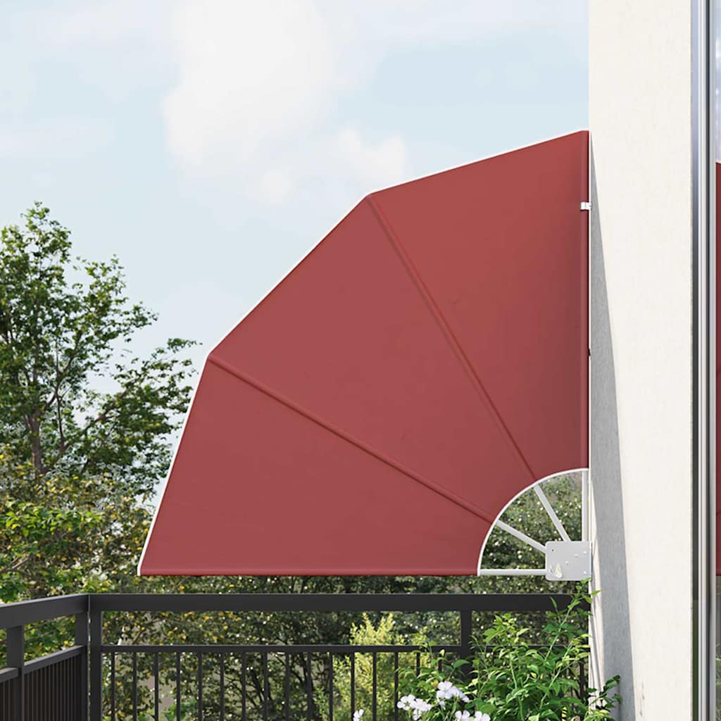 Balkong privat skjerm Terrakotta 115 x 115 cm stoff