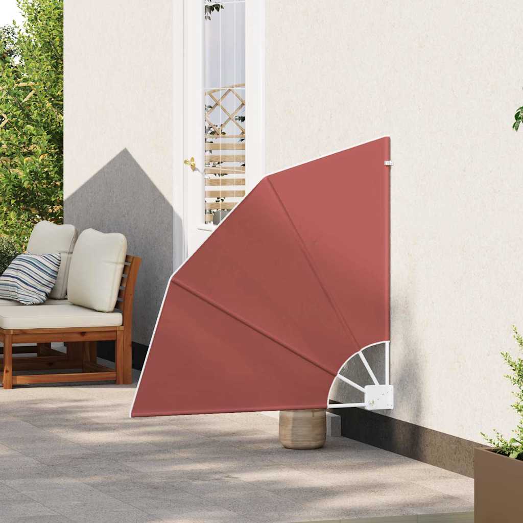 Balkong privat skjerm Terrakotta 115 x 115 cm stoff