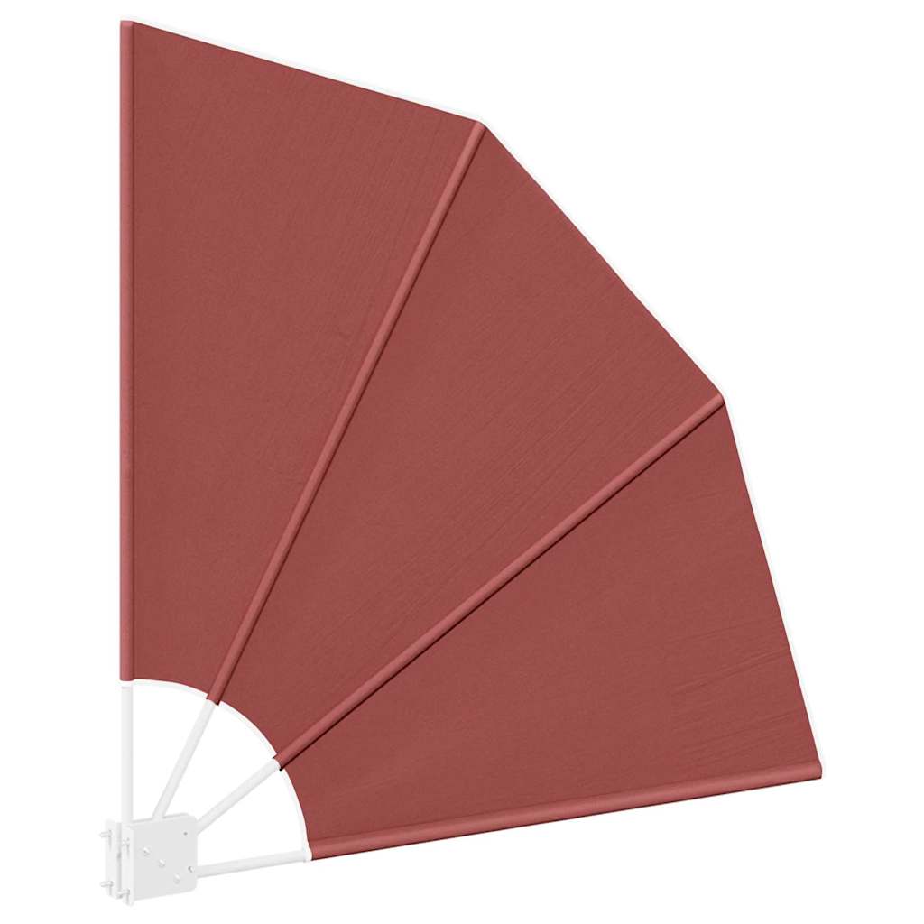 Balkong privat skjerm Terrakotta 115 x 115 cm stoff