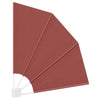 Balkong privat skjerm Terrakotta 115 x 115 cm stoff