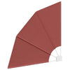 Balkong privat skjerm Terrakotta 115 x 115 cm stoff