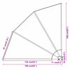 Balkong privat skjerm Terrakotta 160 x 160 cm stoff
