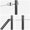 Gjerdepunkter Manual 7 pcs Grå Ø32mm 100 cm Galvanisert stål