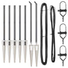 Gjerdepunkter Manual 7 pcs Grå Ø32mm 100 cm Galvanisert stål