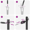Gjerdepunkter Manual 7 pcs Grå Ø32mm 100 cm Galvanisert stål