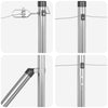 Gjerdepunkter Manual 13 pcs sølv Ø32mm 140 cm Galvanisert stål