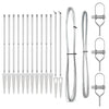 Gjerdepunkter Manual 13 pcs sølv Ø32mm 140 cm Galvanisert stål