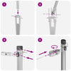 Gjerdepunkter Manual 13 pcs sølv Ø32mm 140 cm Galvanisert stål