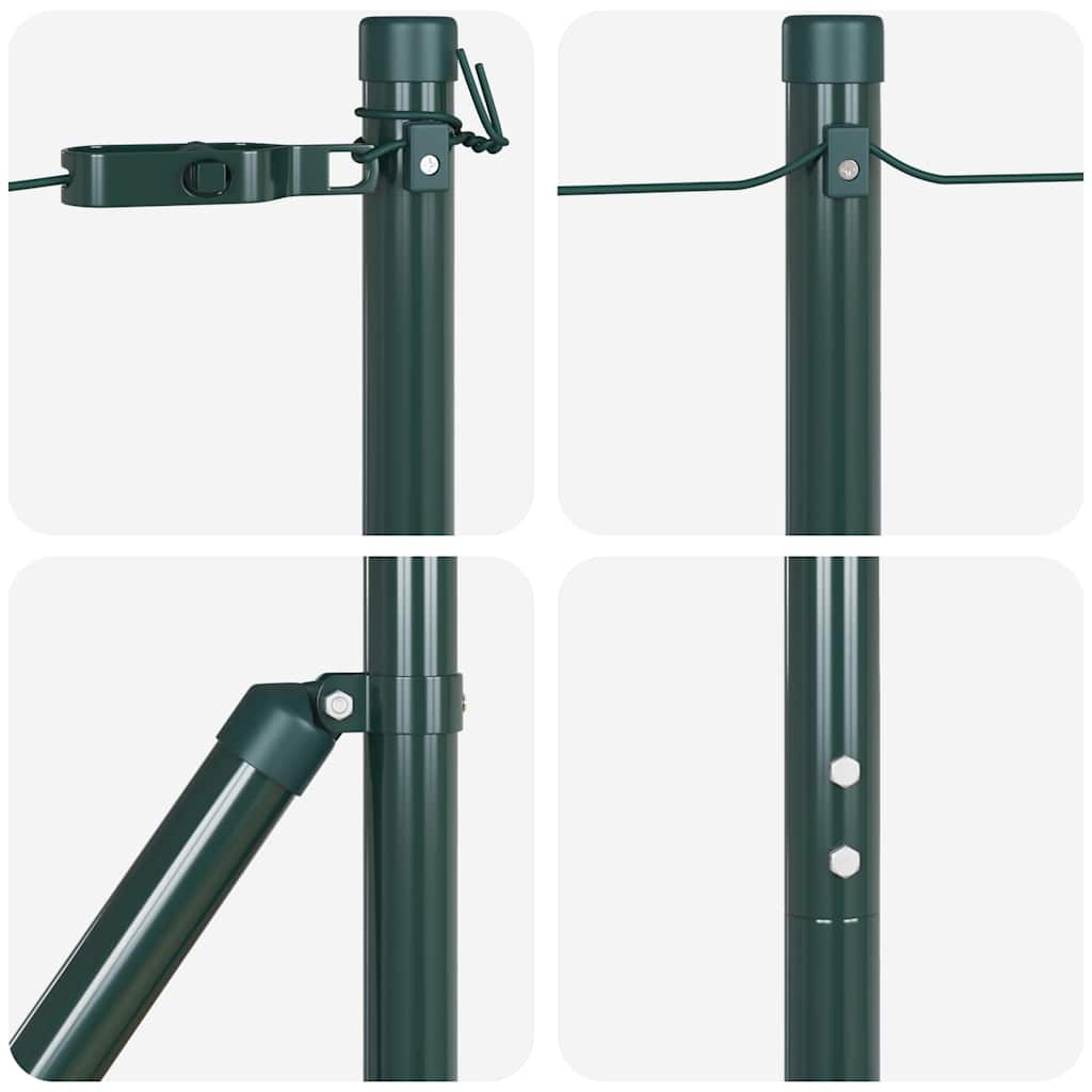 Gjerdepunkter Manual 13 pcs grønn Ø32mm 160 cm Galvanisert stål