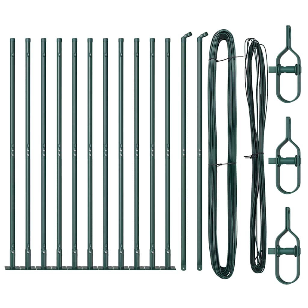Gjerdepunkter Manual 13 pcs grønn Ø32mm 160 cm Galvanisert stål