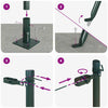 Gjerdepunkter Manual 13 pcs grønn Ø32mm 160 cm Galvanisert stål