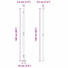 Gjerdepunkter Manual 13 pcs grønn Ø32mm 160 cm Galvanisert stål