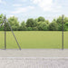 Fence Post med betongfot 7 stk. Grå Pulverlakkert stål
