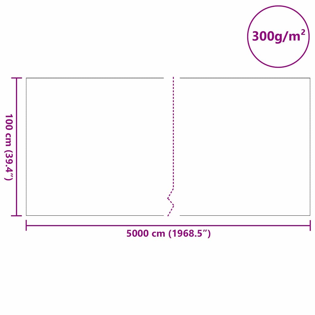 Damfleece Grå 1 x 50 m Polyester og bomull