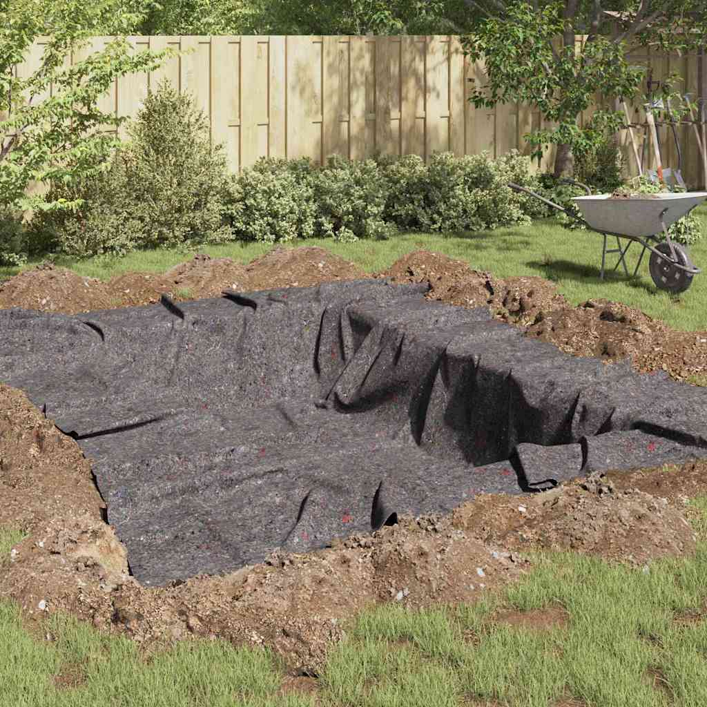 Damfleece Grå 1 x 10 m Polyester og bomull