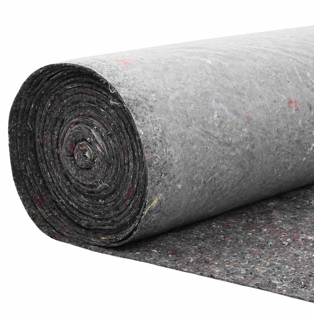 Damfleece Grå 1 x 25 m Polyester og bomull