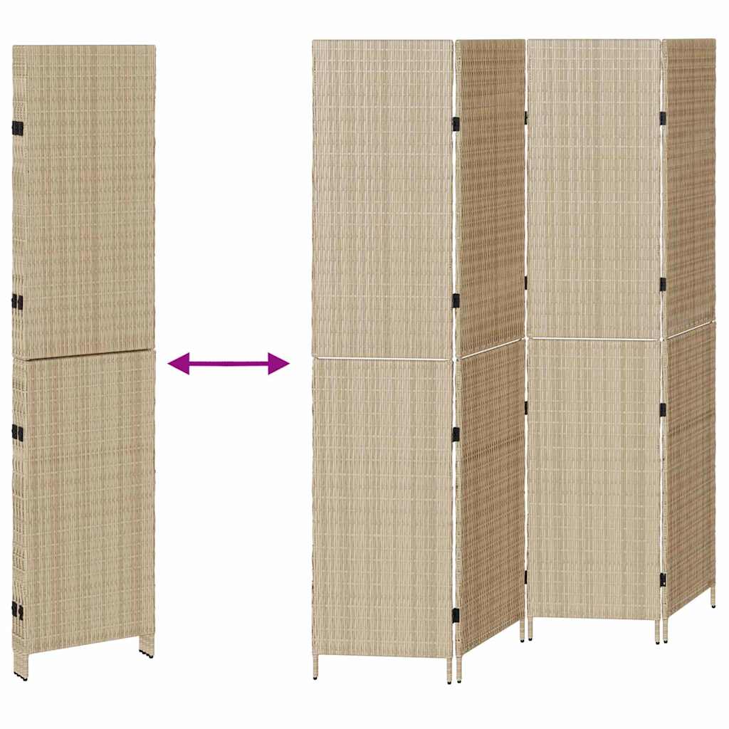 Romdeler Beige 195 x 180 cm polyrotting