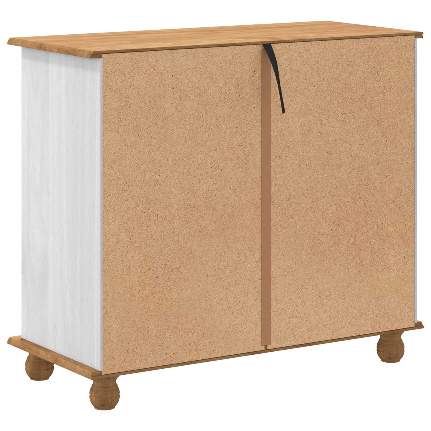 Skap med skuffer ASKIM Hvit 91 x 40 x 79 cm Massiv furu
