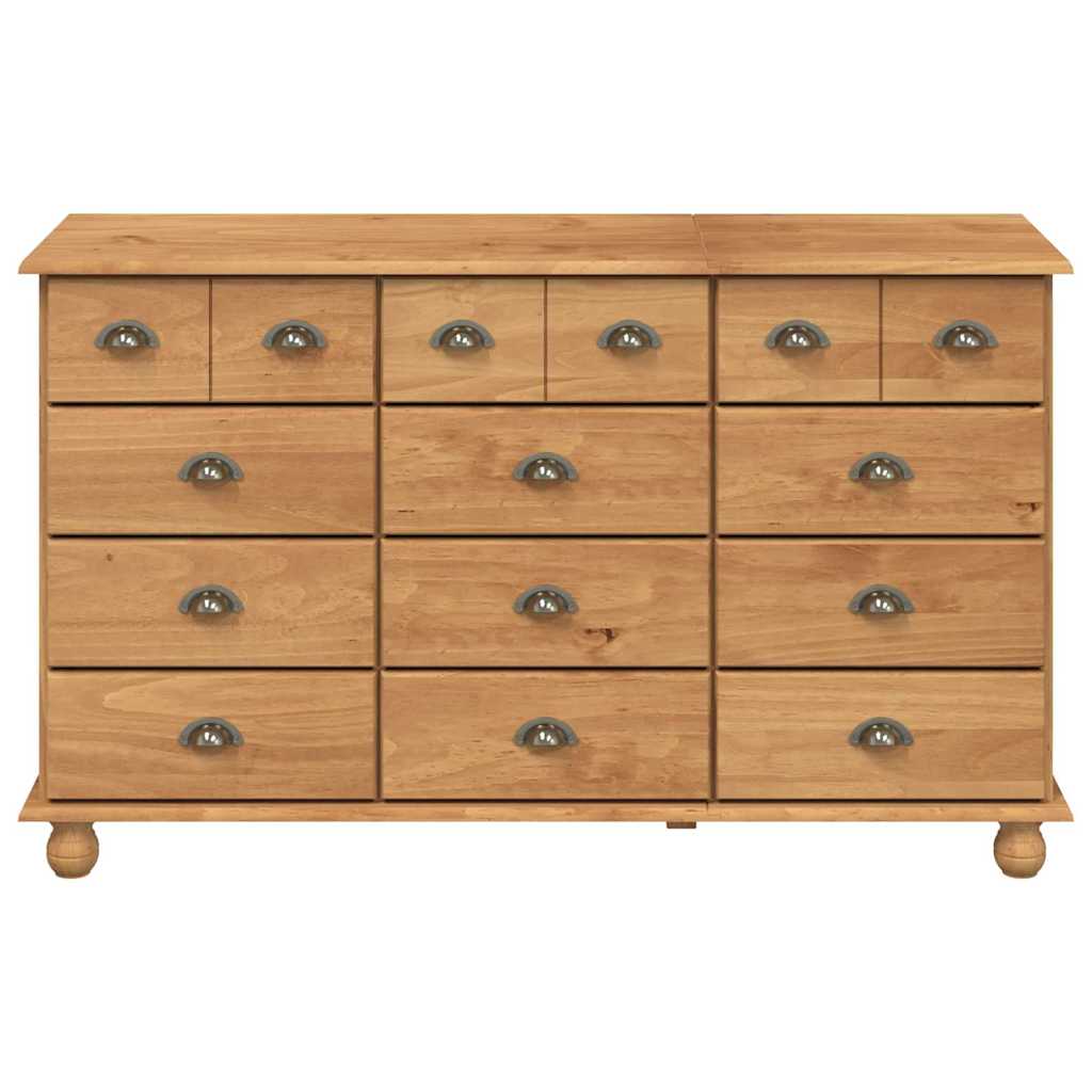 Skap med skuffer ASKIM Brun 79 x 40 x 133,5 cm Massiv furu