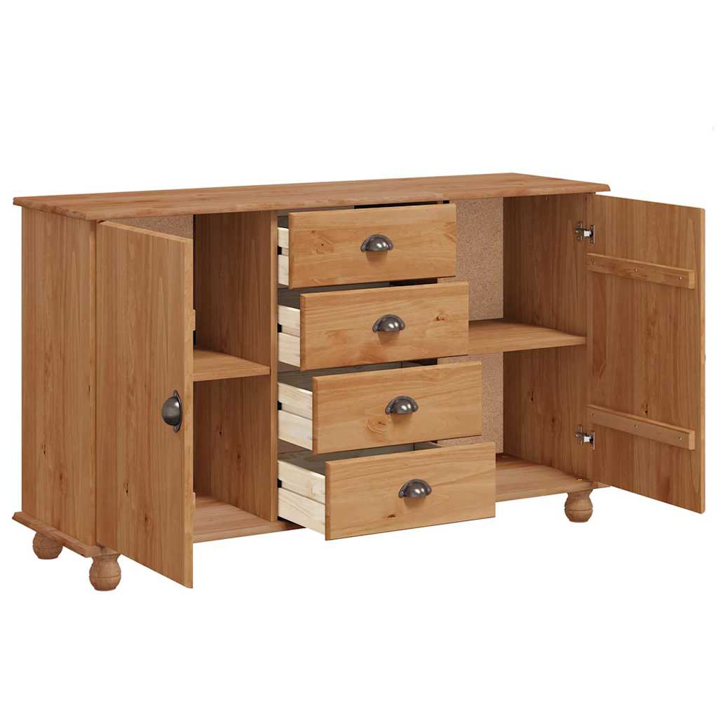 Serviesskap med skuff ASKIM 133,5 x 40 x 79 cm Heltre furu