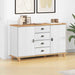 Serviesskap med skuff ASKIM 133,5 x 40 x 79 cm Heltre furu