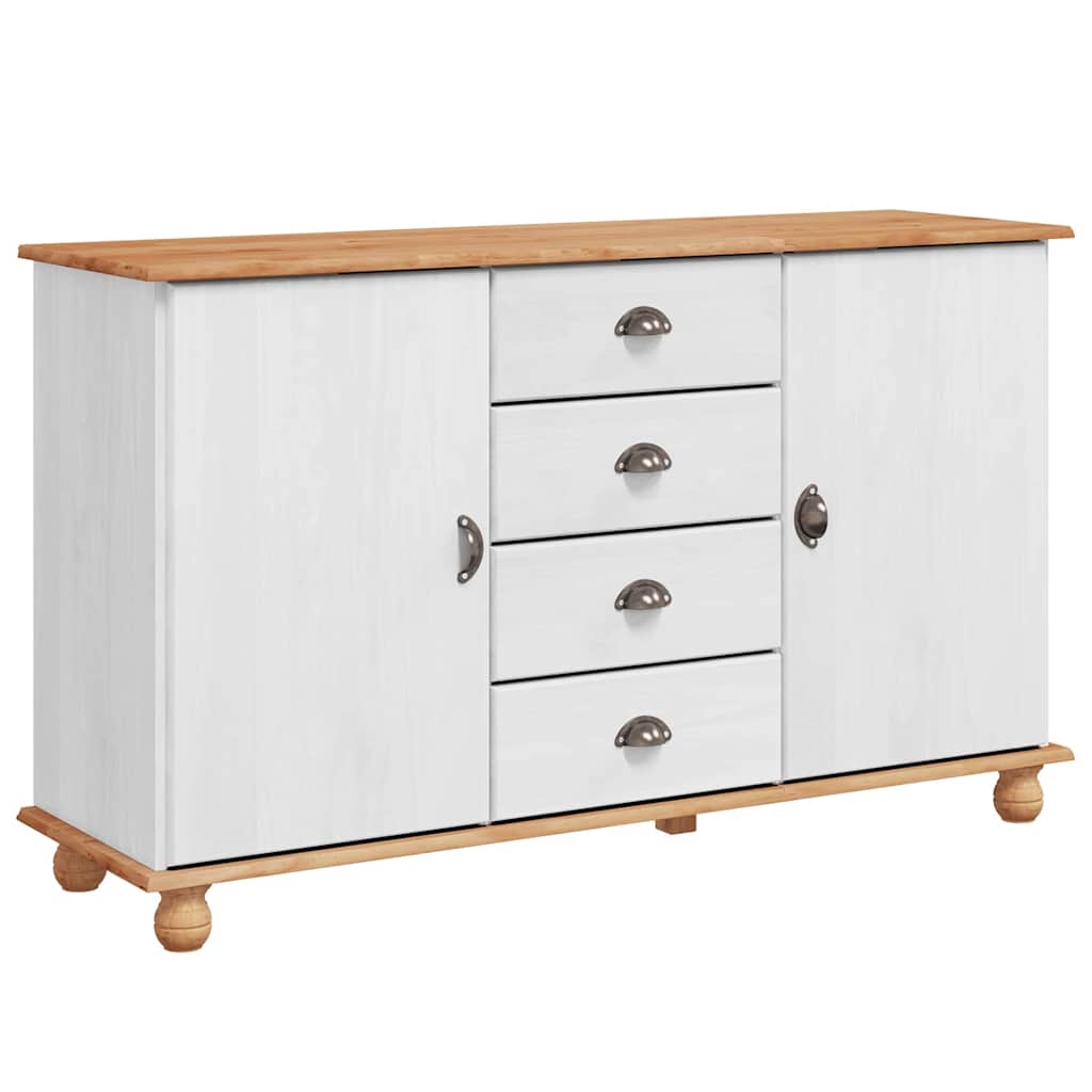 Serviesskap med skuff ASKIM 133,5 x 40 x 79 cm Heltre furu