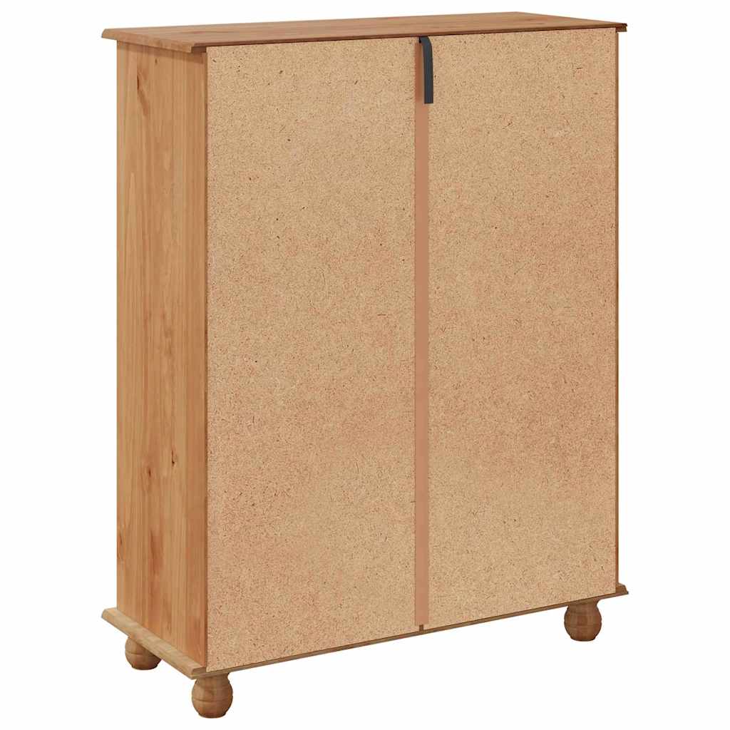 Sko Skap med skuff ASKIM Brun 85 x 35 x 108 cm Massiv furu