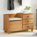 Oppbevaringsbenk ASKIM Brun 100 x 39 x 62 cm Massiv furu