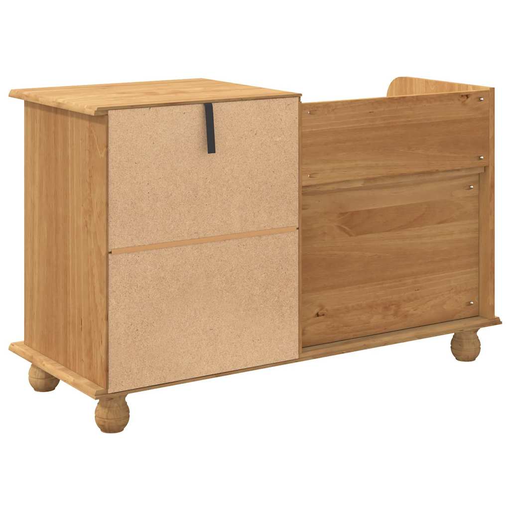 Oppbevaringsbenk ASKIM Brun 100 x 39 x 62 cm Massiv furu