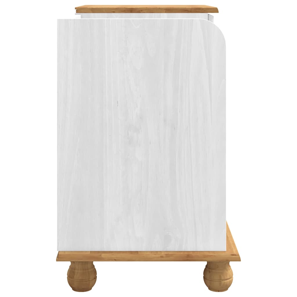 Oppbevaringsbenk ASKIM Hvit 100 x 39 x 62 cm Massiv furu