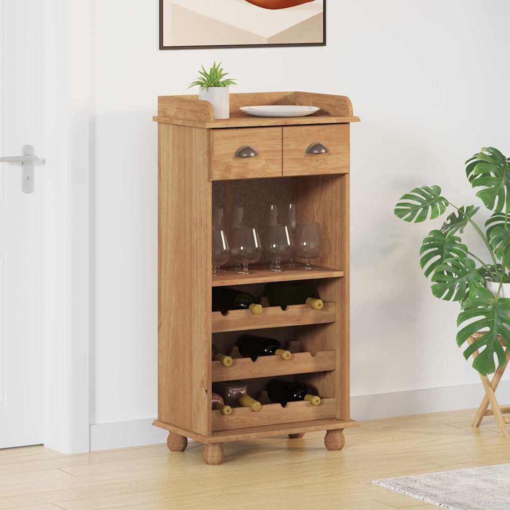 Vinskap ASKIM Honningvoks 57 x 37 x 114 cm Massiv furu