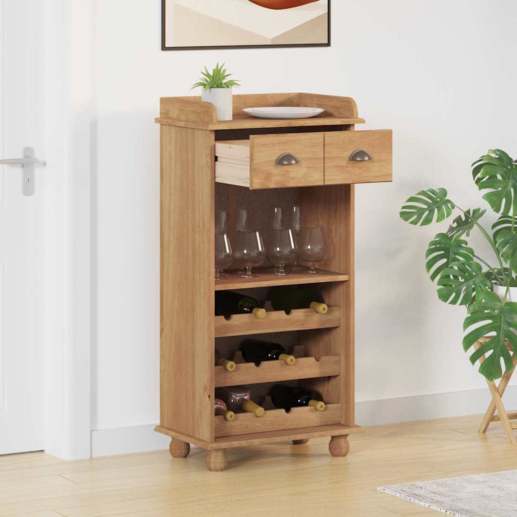 Vinskap ASKIM Honningvoks 57 x 37 x 114 cm Massiv furu