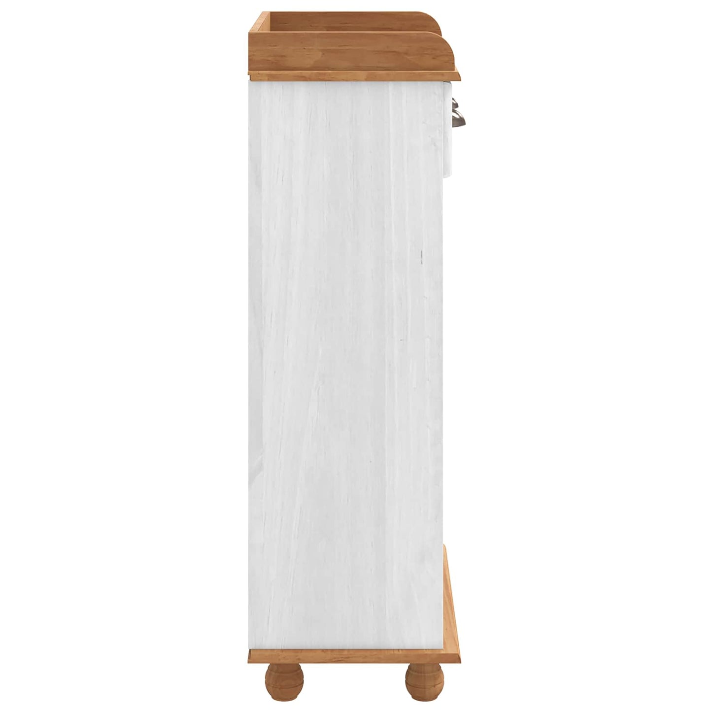 Vinskap ASKIM Hvit med honninglokk 57 x 37 x 114 cm Massiv furu