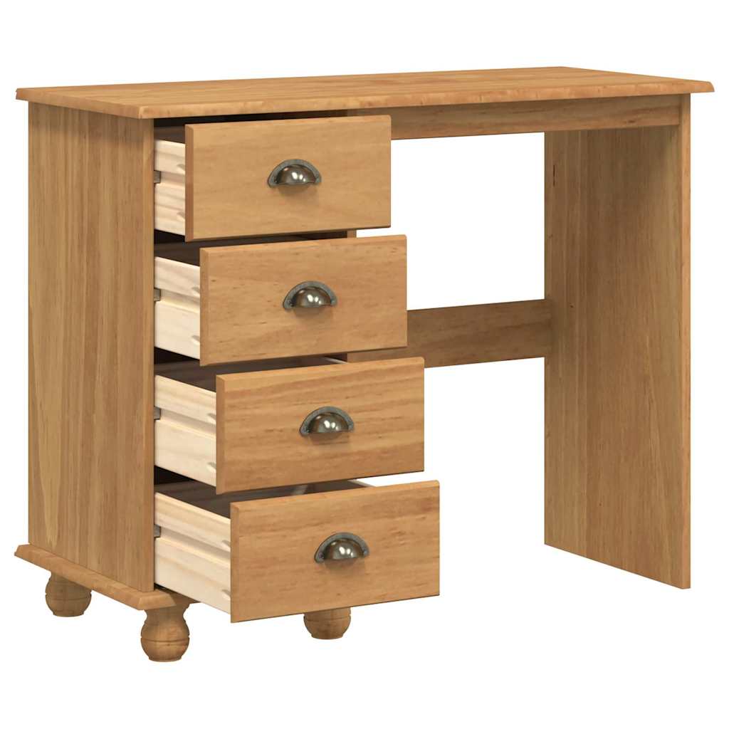 Skrivebord med skuff ASKIM Brun 95 x 40 x 75 cm Massiv furu