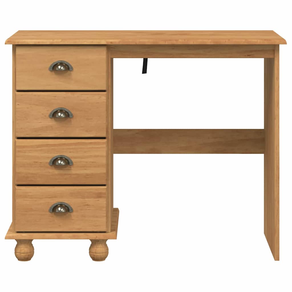 Skrivebord med skuff ASKIM Brun 95 x 40 x 75 cm Massiv furu