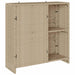 Oppbevaringsskap med hylle Beige 100 x 36 x 102 cm Rotting