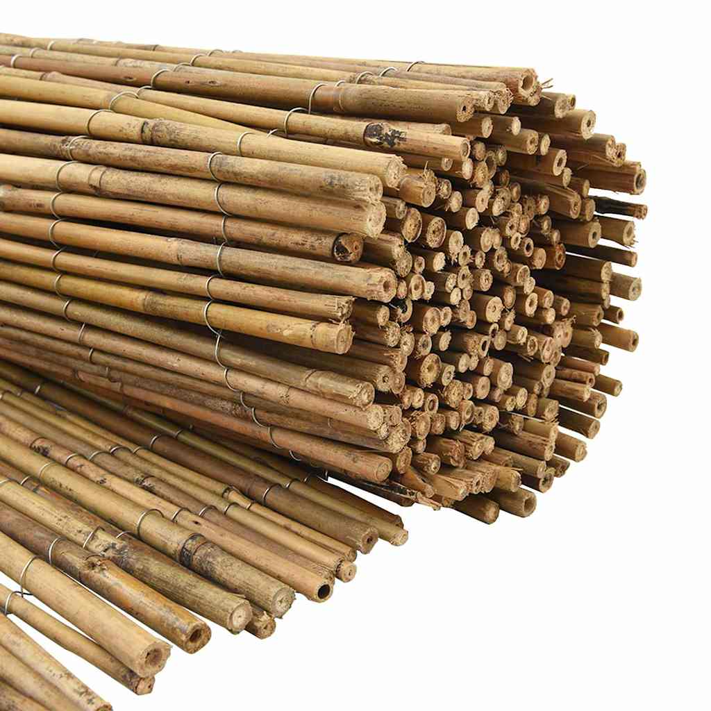 Bambusgjerde Naturlig 400 x 150 cm Bambus vidaXL