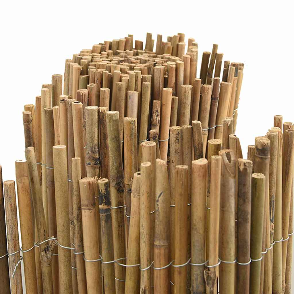 Bambusgjerde Naturlig 600 x 150 cm Bambus vidaXL
