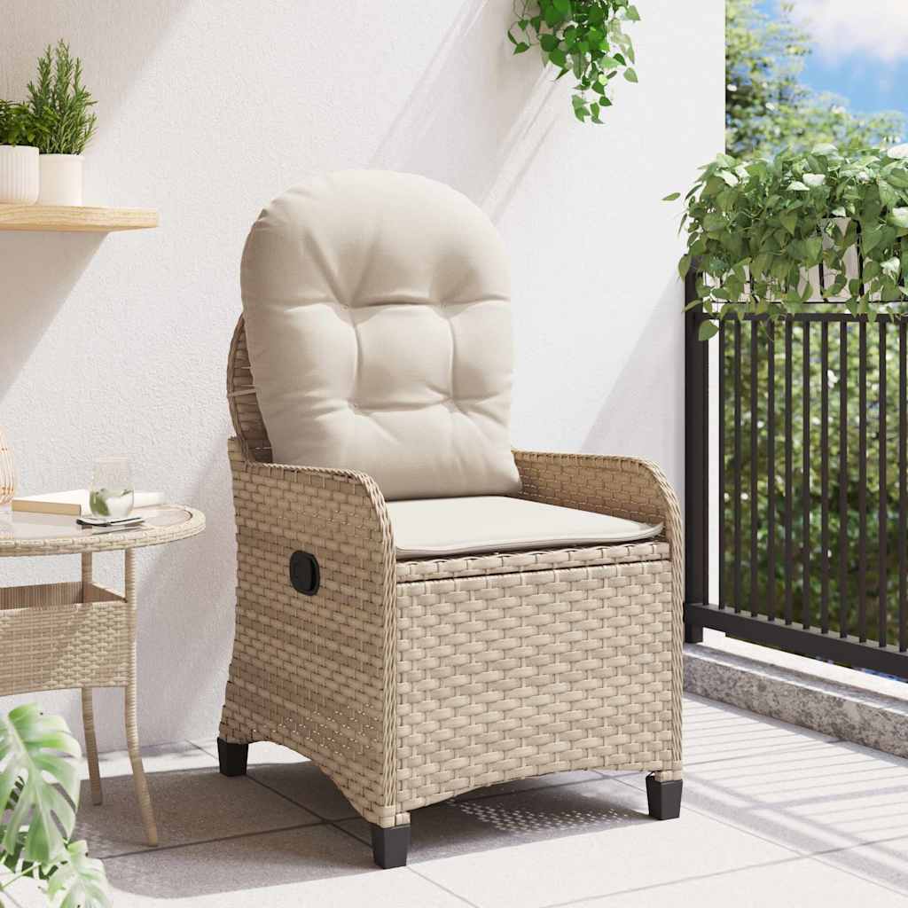 Reclinerstol Beige 56 x 66 x 95cm polyrotting